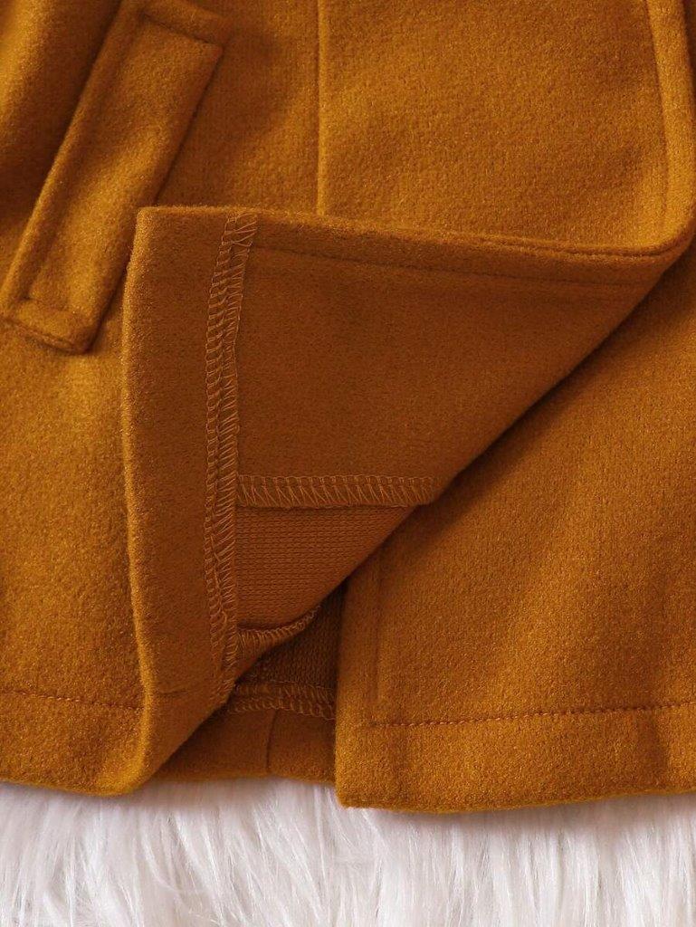 Baby Ruffle Trim Overcoat