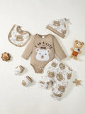 Baby 5 Piece Graphic Bear Set
