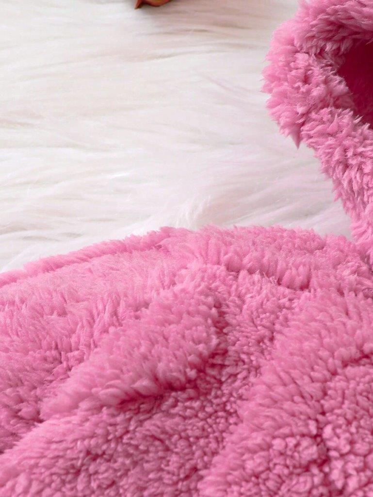 Baby Hot Pink Fluff Hooded Jumpsuit
