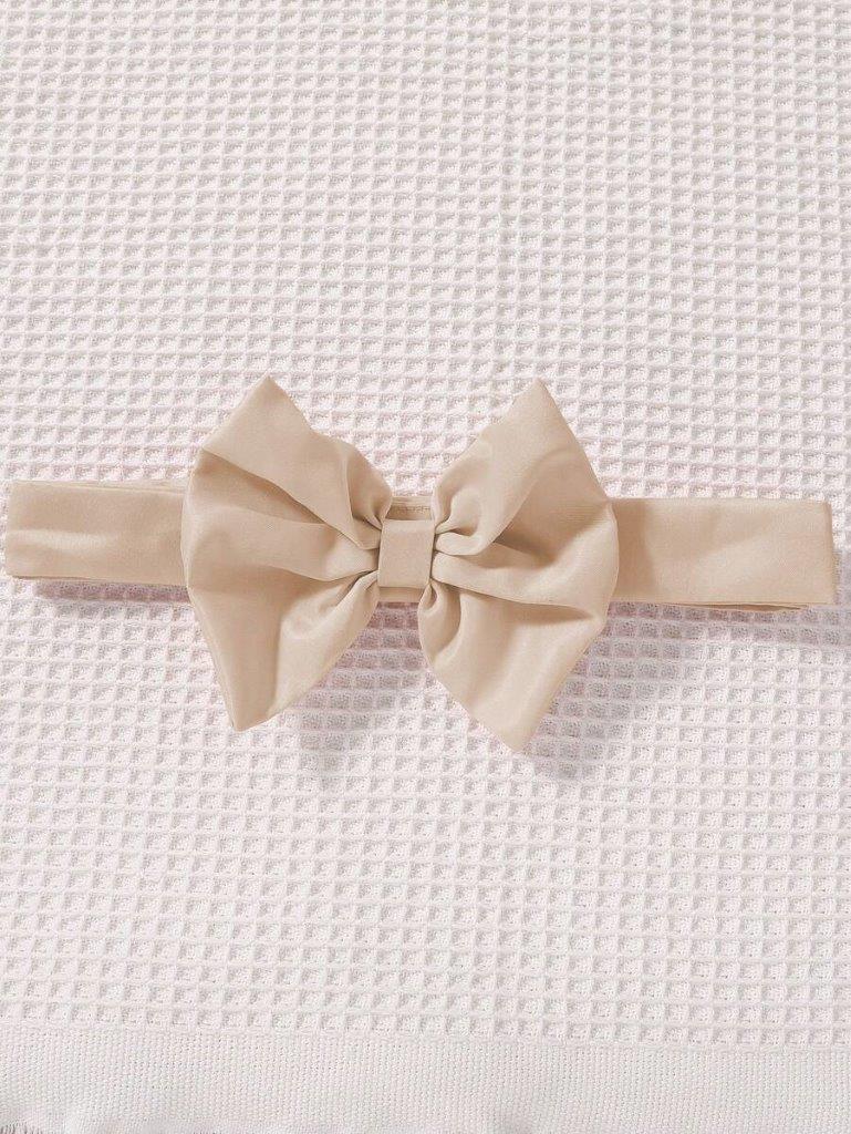 Baby Elegant Front Bow Pleated Dress