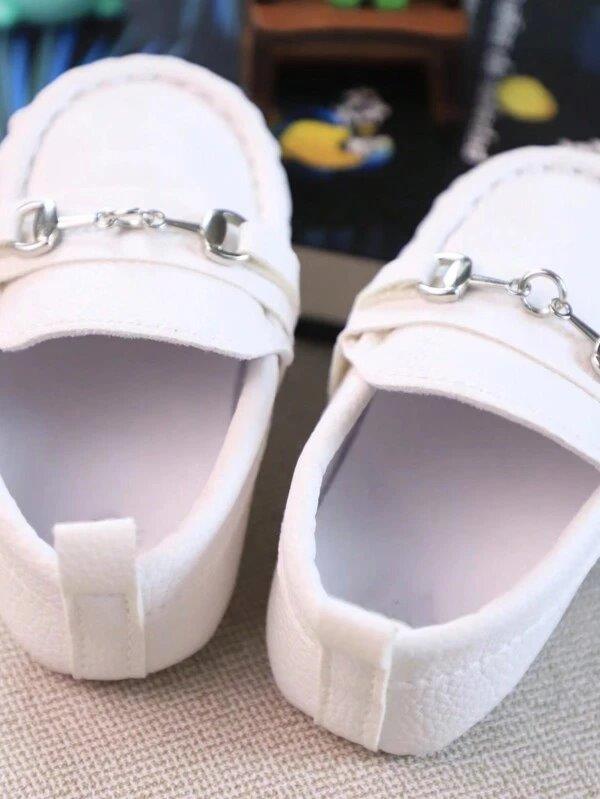 Baby Chain Slip On White