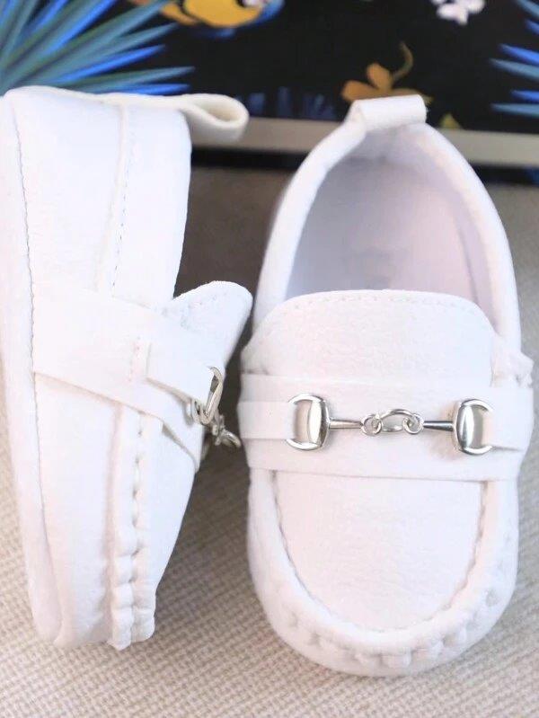 Baby Chain Slip On White