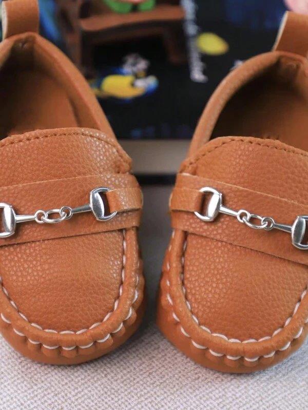 Baby Chain Slip On Coffee Brown