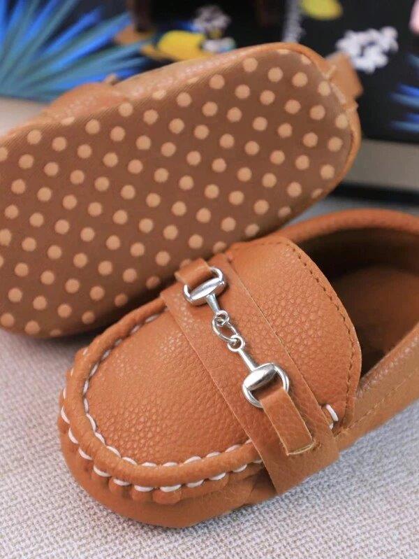 Baby Chain Slip On Coffee Brown
