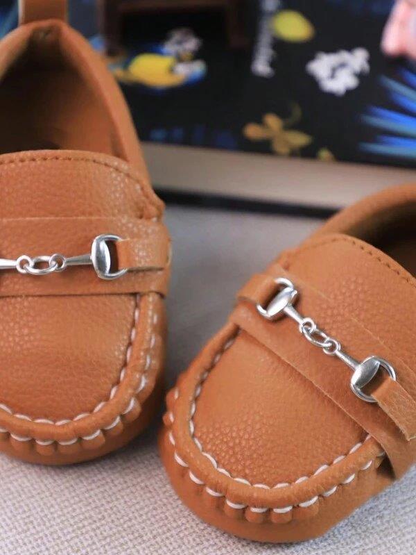 Baby Chain Slip On Coffee Brown