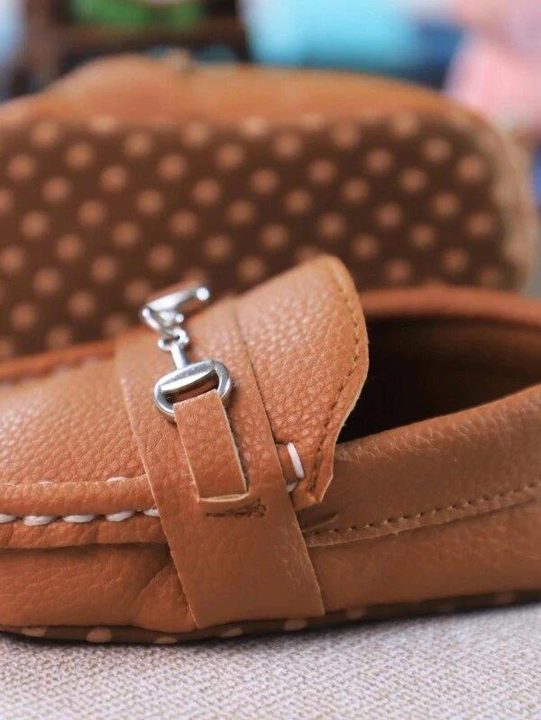 Baby Chain Slip On Coffee Brown