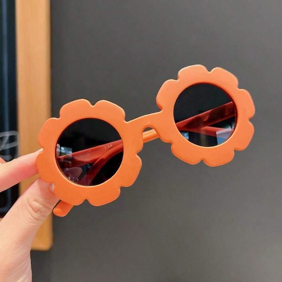 Kids Flower Sunglasses Orange