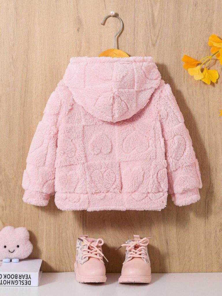 Baby Heart Pink Fluff Jacket