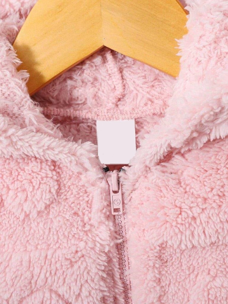 Baby Heart Pink Fluff Jacket