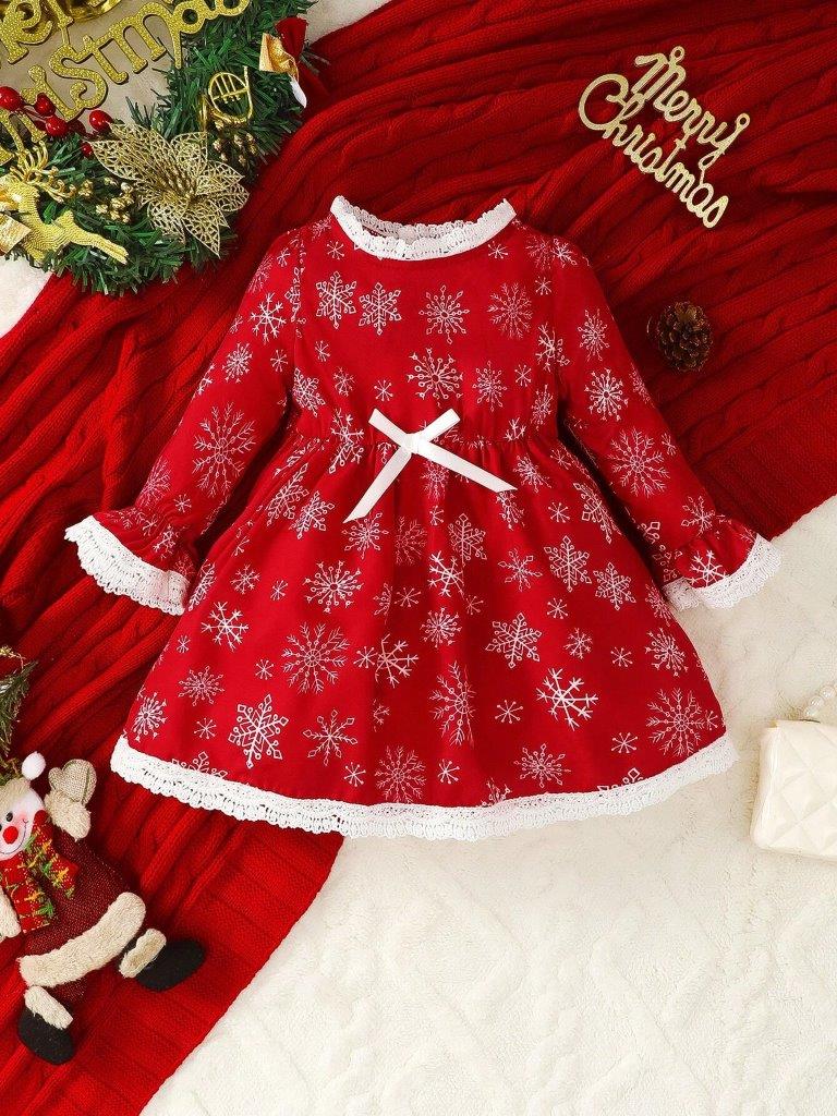 Baby Snowflake Christmas Dress