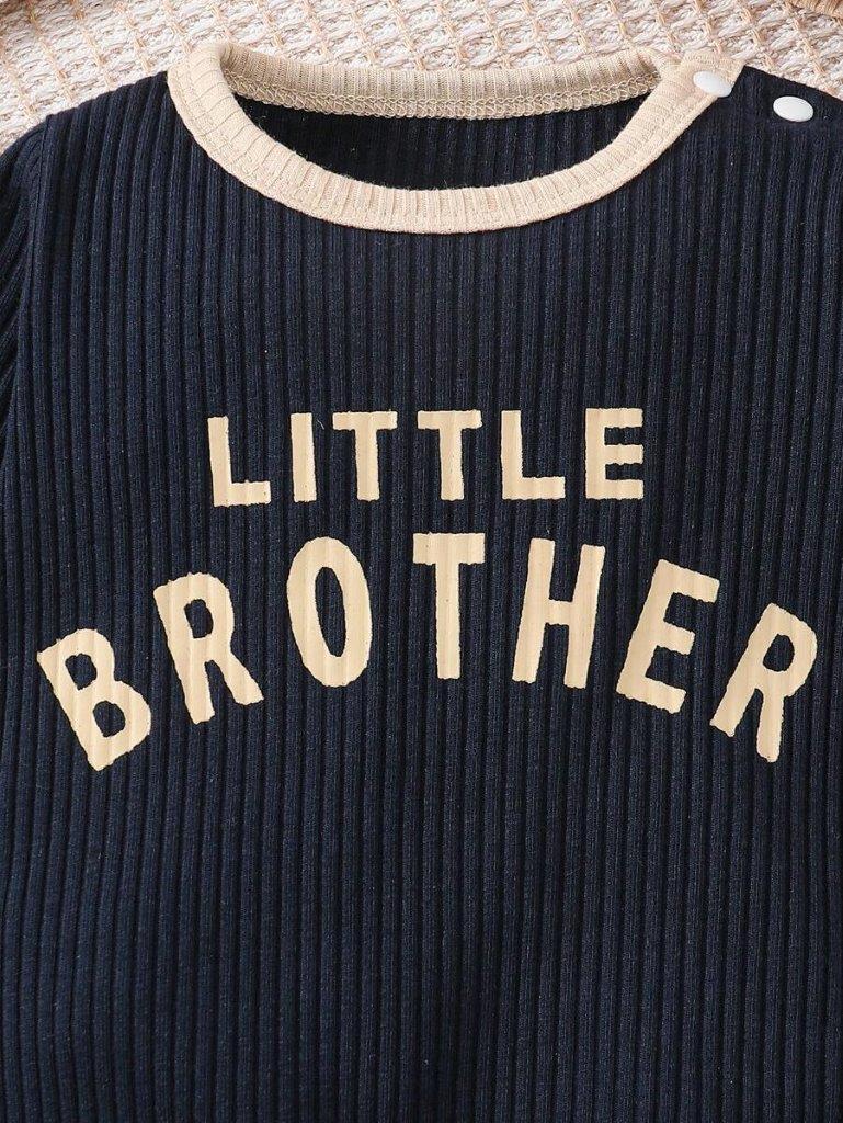 Baby Little Brother 2 Piece Set Royal Blue