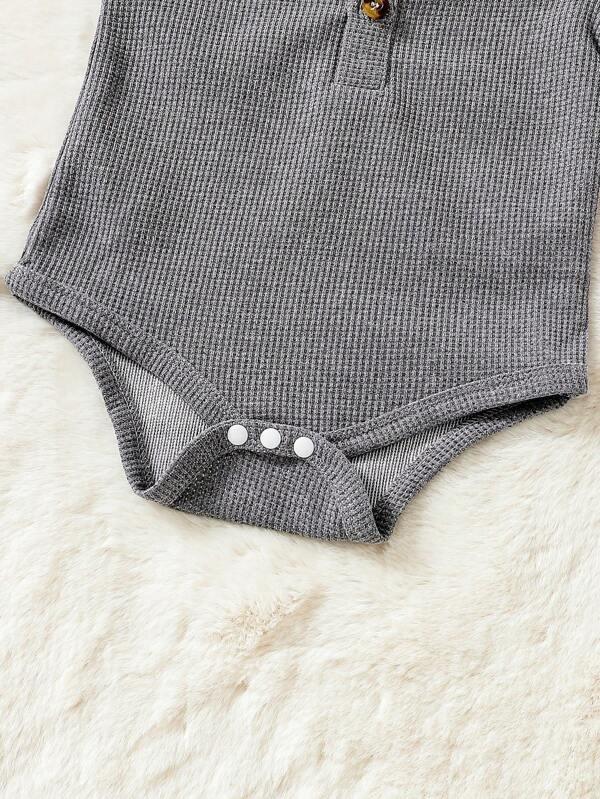 Baby Button Bodysuit And Pants Set