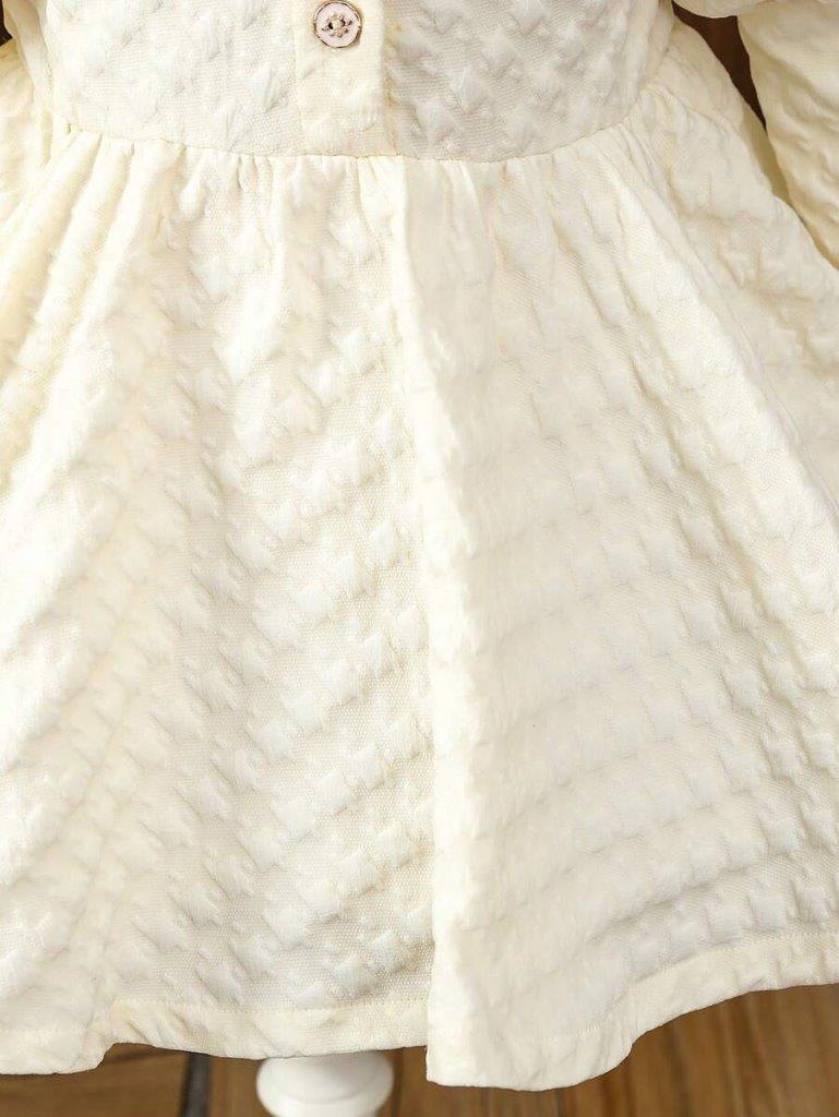 Baby Elegant Pattern Puff Sleeve Dress