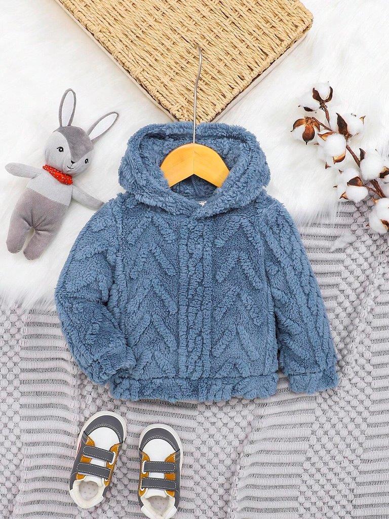 Baby Dusty Blue Pattern Sweatshirt