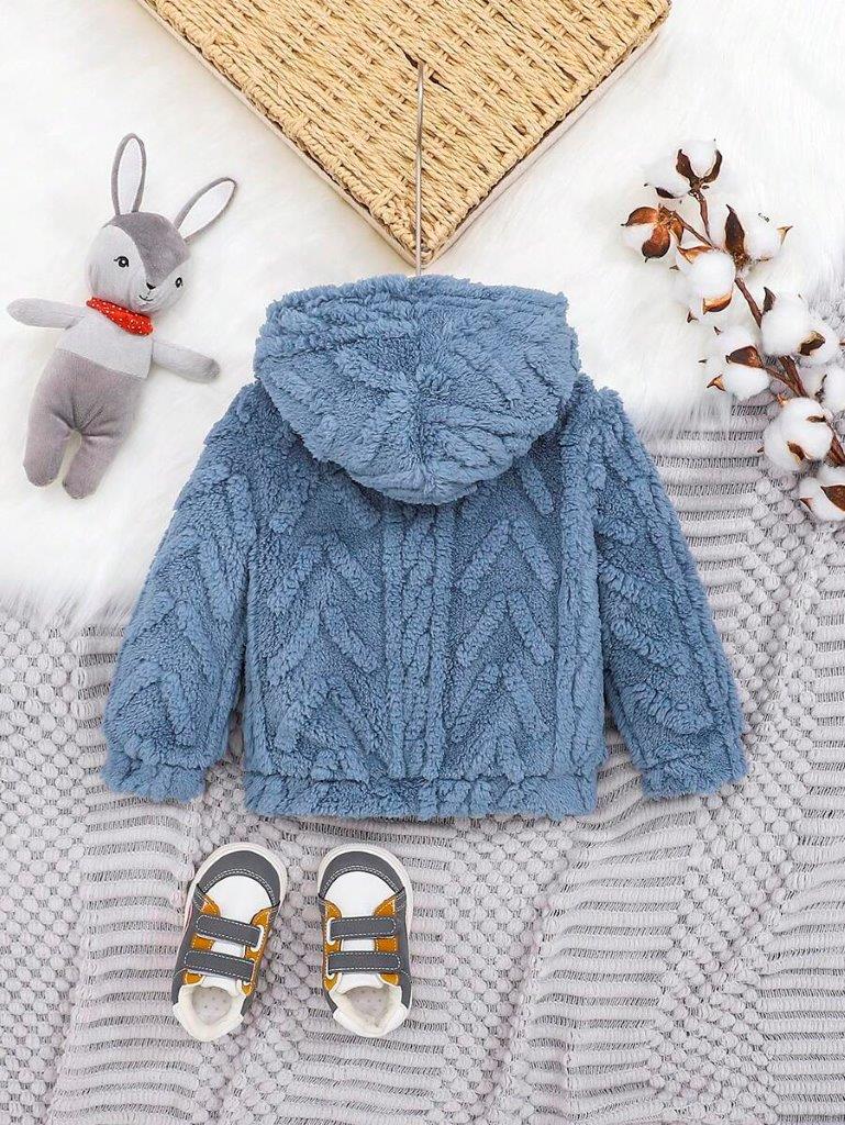 Baby Dusty Blue Pattern Sweatshirt