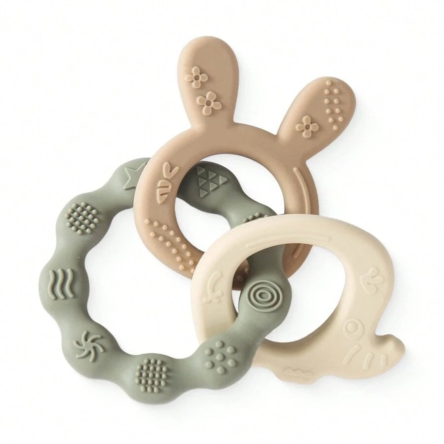 Baby Elephant Silicone Teether Apricot