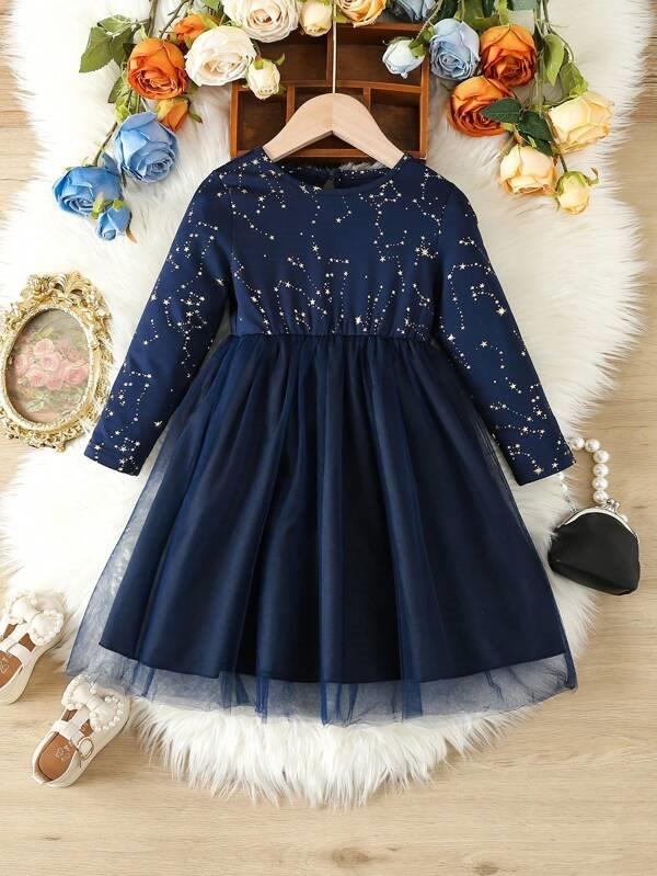 Toddler Navy Star Dress