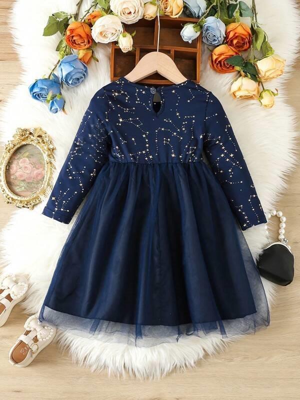 Toddler Navy Star Dress