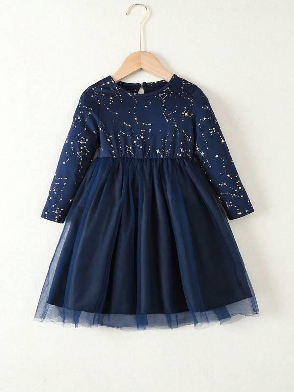 Toddler Navy Star Dress