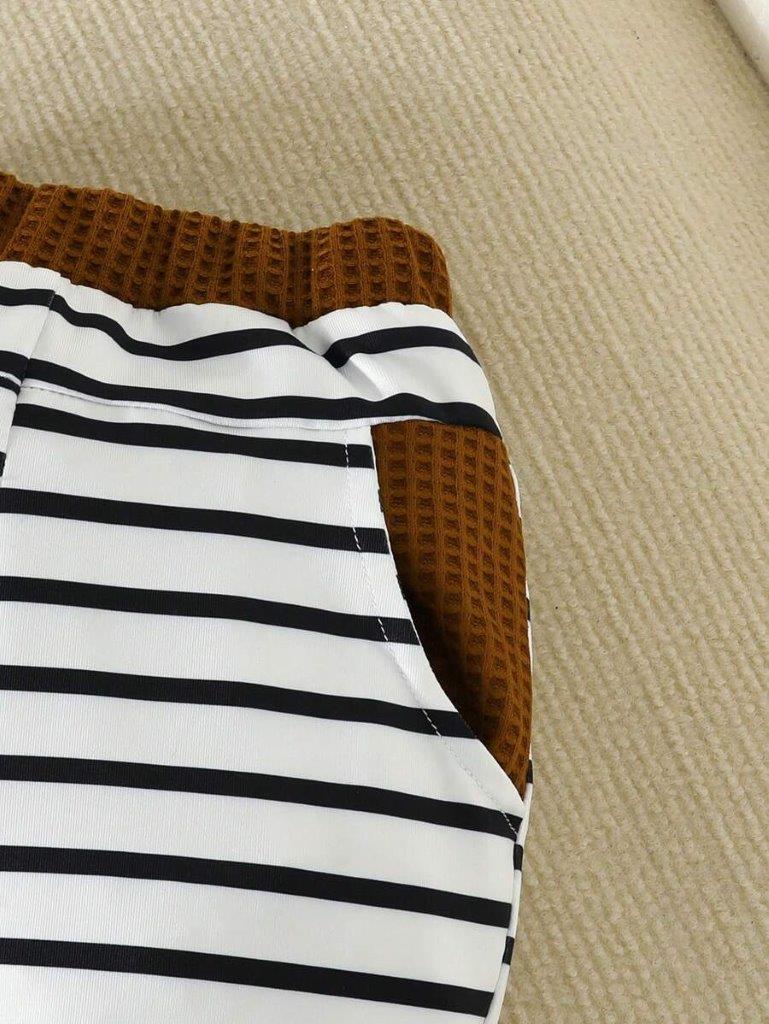 Baby Cartoon Graphic Pullover And Pants Set