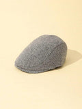 Baby Beret Hat Black And White (3-12 Mnths)