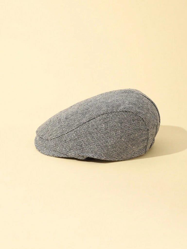 Baby Beret Hat Black And White (1-2 Years)