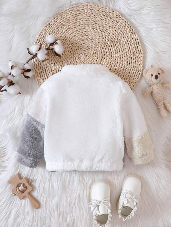 Baby Zip Up Teddy Jacket Without Tee
