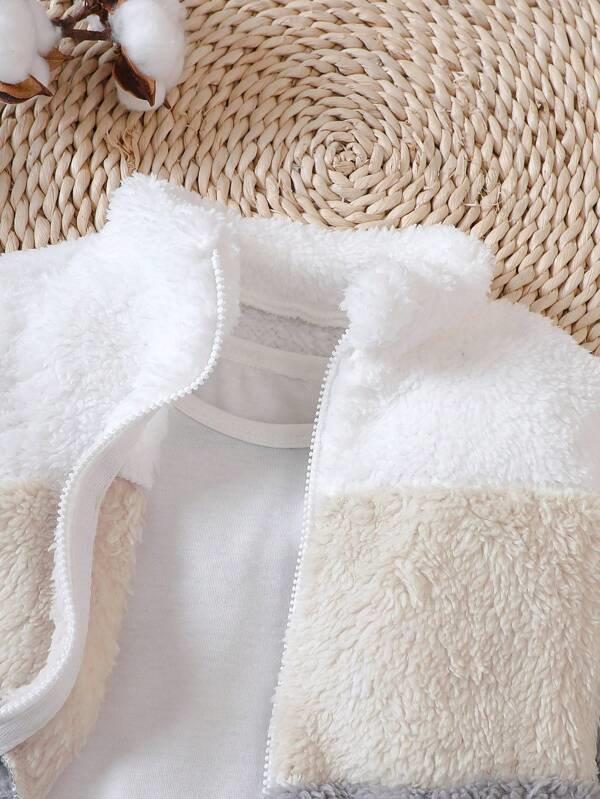 Baby Zip Up Teddy Jacket Without Tee