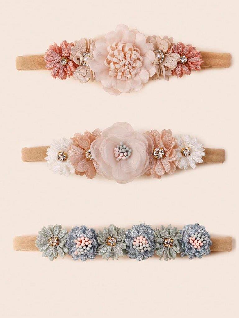 Baby 3 Piece Headband Set Mix 1