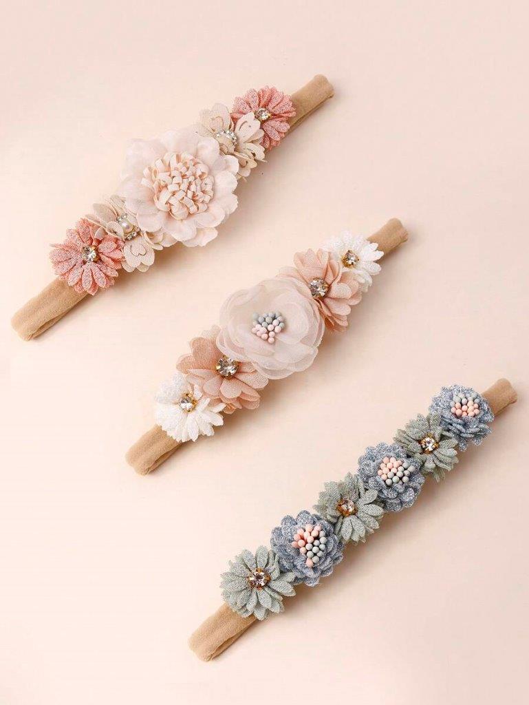 Baby 3 Piece Headband Set Mix 1