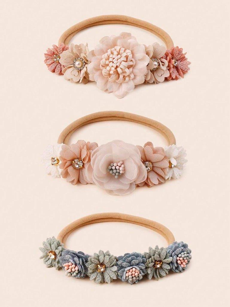Baby 3 Piece Headband Set Mix 1