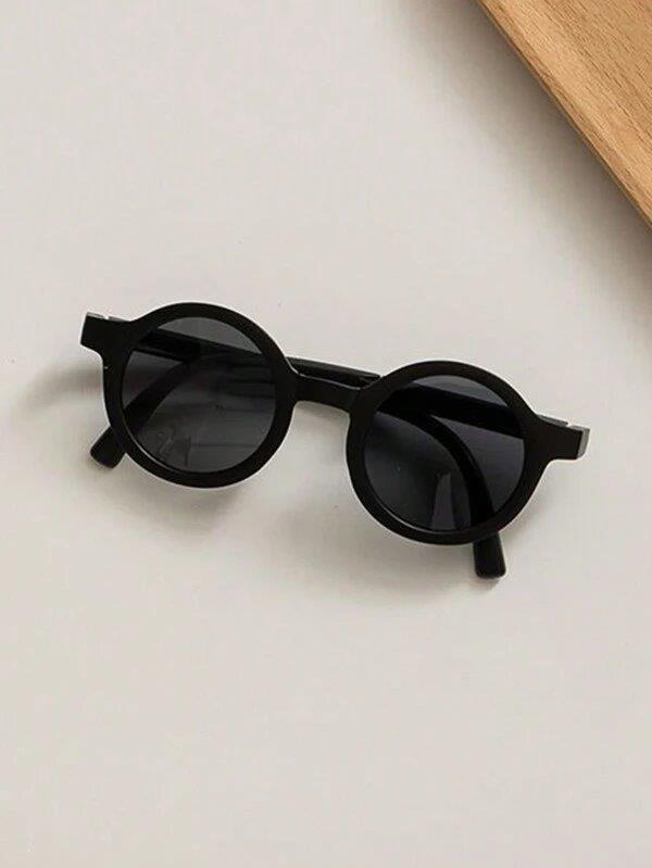 Kids Unisex Foldable Sunglasses With Case Black