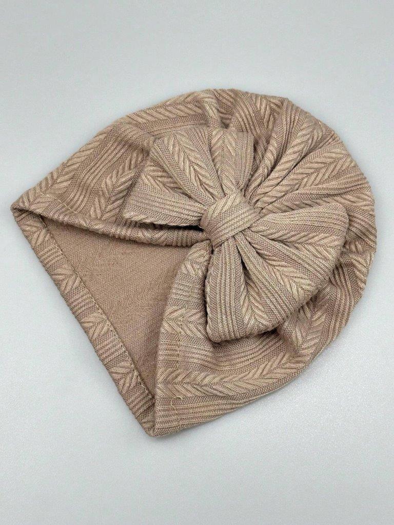 Baby Bow Turban Coffee Brown