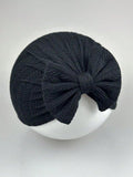 Baby Bow Turban Black