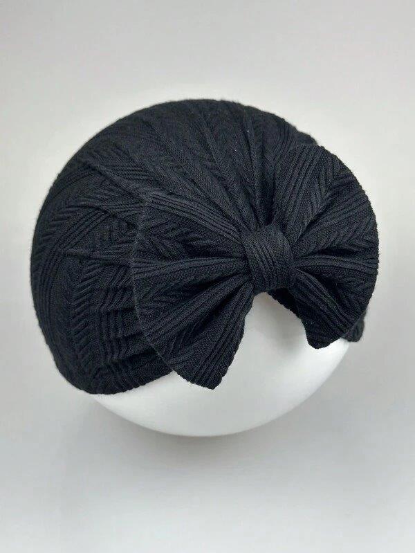 Baby Bow Turban Black