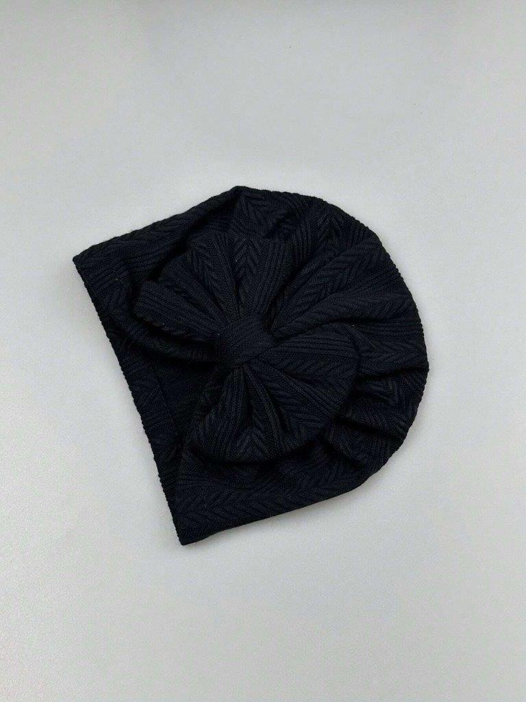 Baby Bow Turban Black