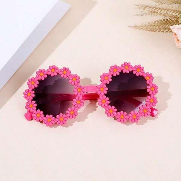 Kids Daisy Sunglasses Hot Pink