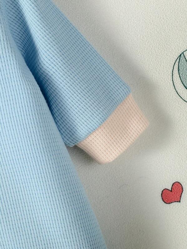 Baby Textured Jumpsuit Blue