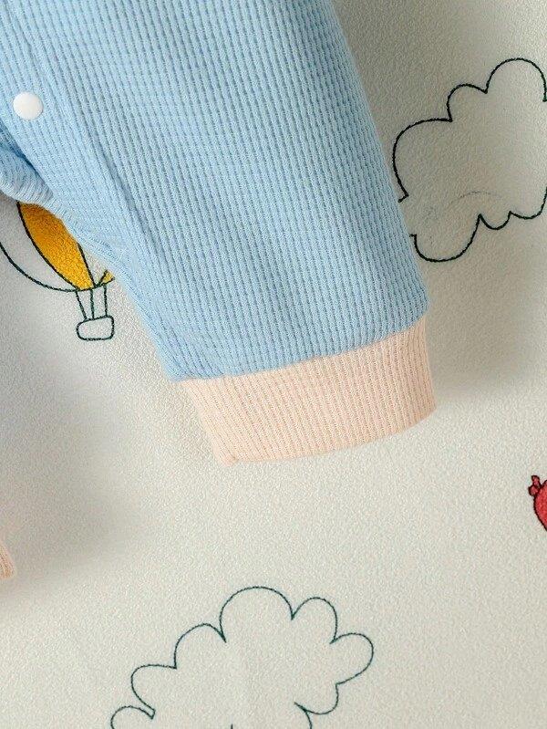 Baby Textured Jumpsuit Blue