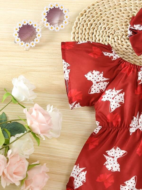 Baby Bow Bodysuit Set