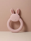 Baby Rabbit Ears Silicone Teether Light Pink