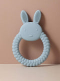 Baby Rabbit Ears Silicone Teether Blue