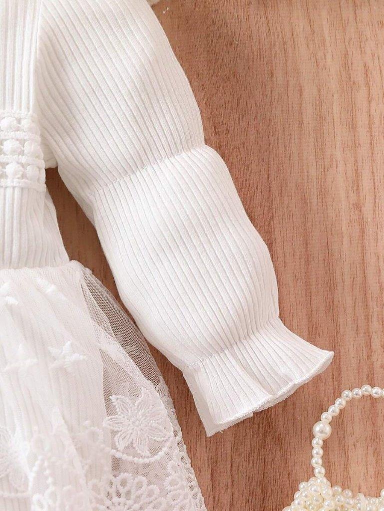 Baby Elegant Lace Bodysuit Dress