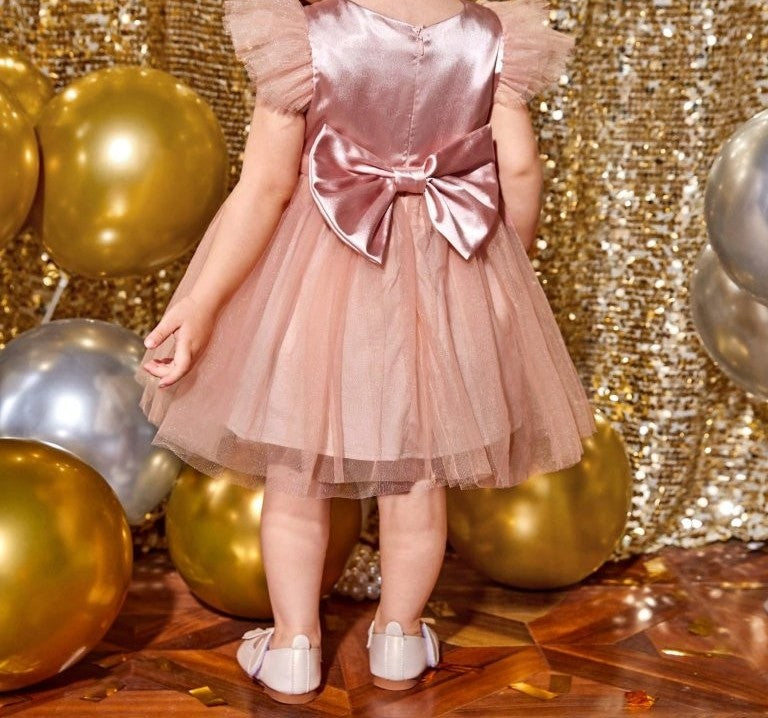 Baby Glamorous Overlay Party Dress
