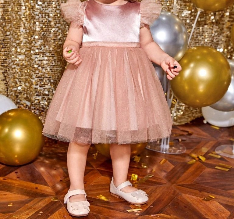 Baby Glamorous Overlay Party Dress
