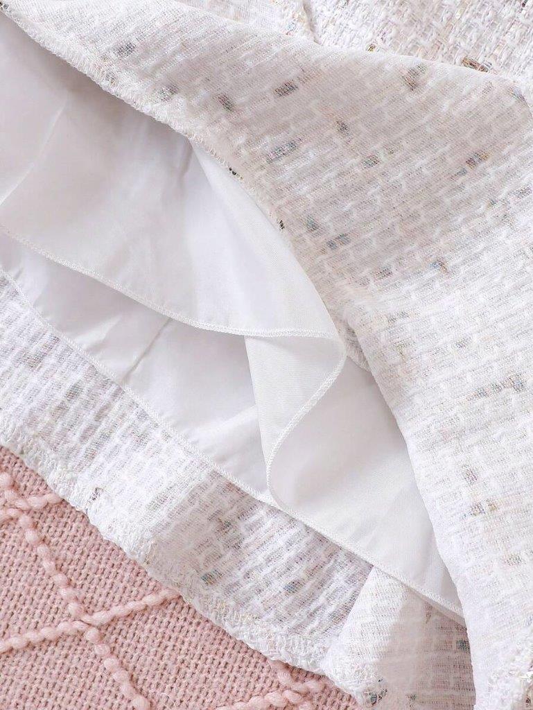 Baby Elegant Pattern Ruffle Hem Dress