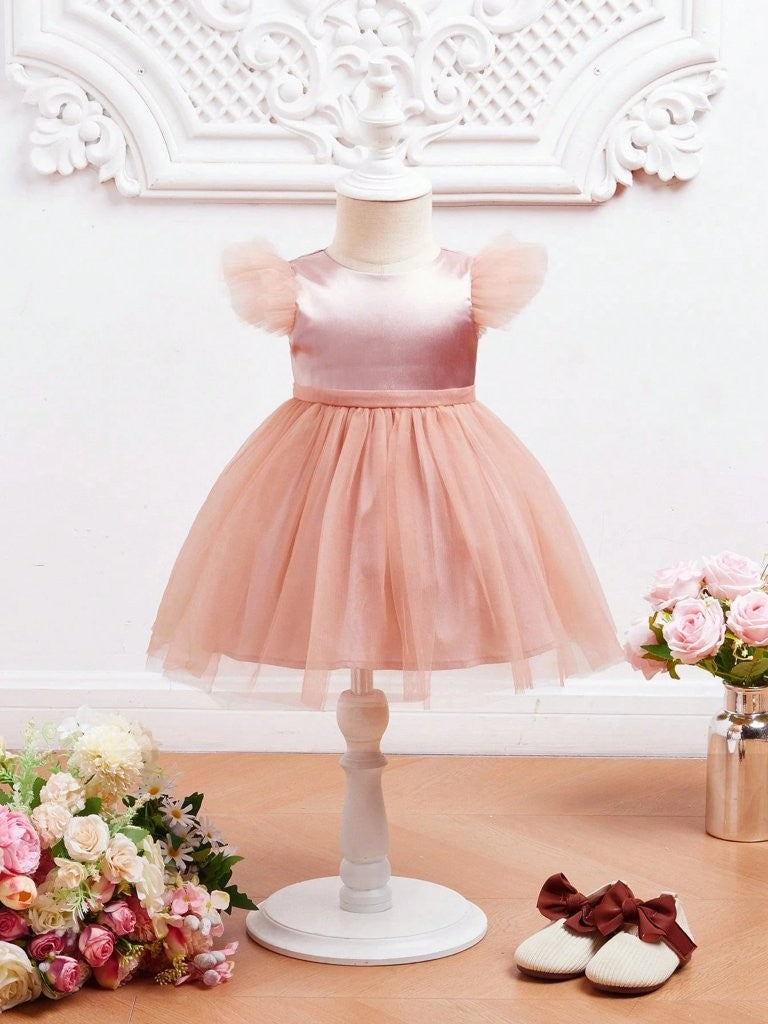 Baby Glamorous Overlay Party Dress