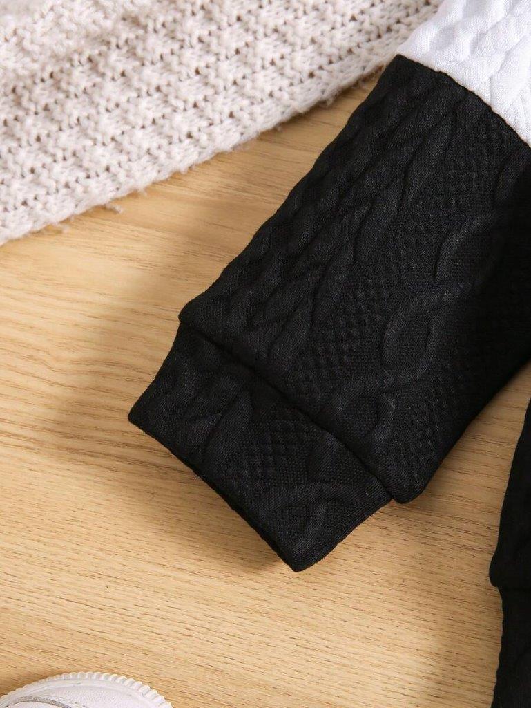 Baby Patterned Pullover And Jogger Pants Set
