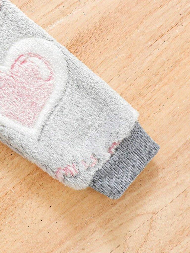 Baby Pink Heart Pullover And Pants Set