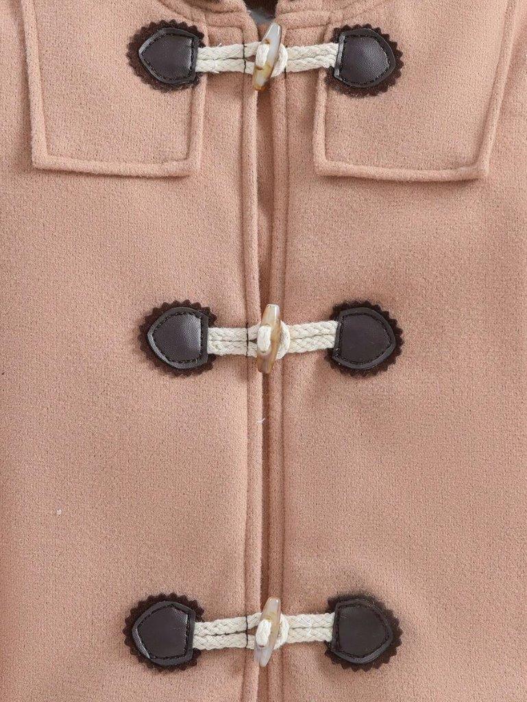Baby Hooded Plaid Duffle Coat